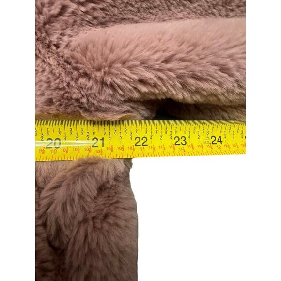 Athleta Ritual Jacket Hoodie Full Zipper Faux Fur Dogwood Mauve Pink Size Small - Picture 9 of 10